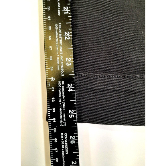 Quince Organic Stretch Cotton Twill Wide-Leg Crop Pant Black Size 32 NWT - Picture 13 of 13